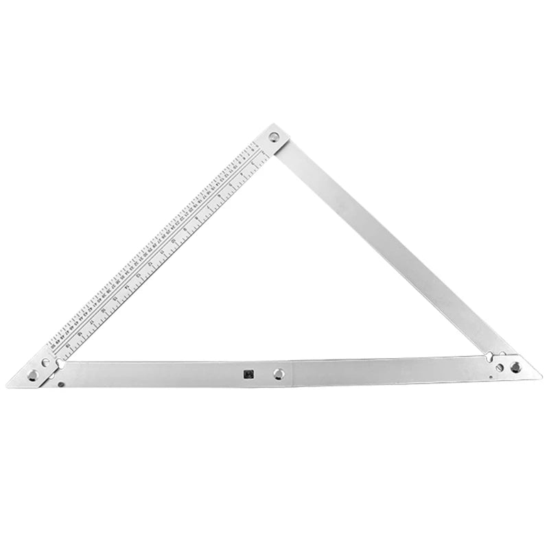 45 Degree Foldable Aluminum Alloy Angle Ruler, Carpenter Square for TRIANGLE Ruler Angle Measurement Tool Professional