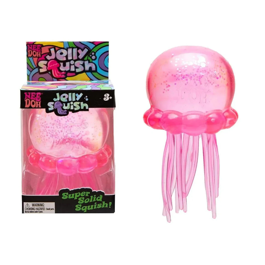 Needoh Cubo Sensorial Antiestrés Suave y Glutinoso Relleno de Gel, Bola Elástica, Caja Sorpresa de Hielo Suave, Rebote Lento