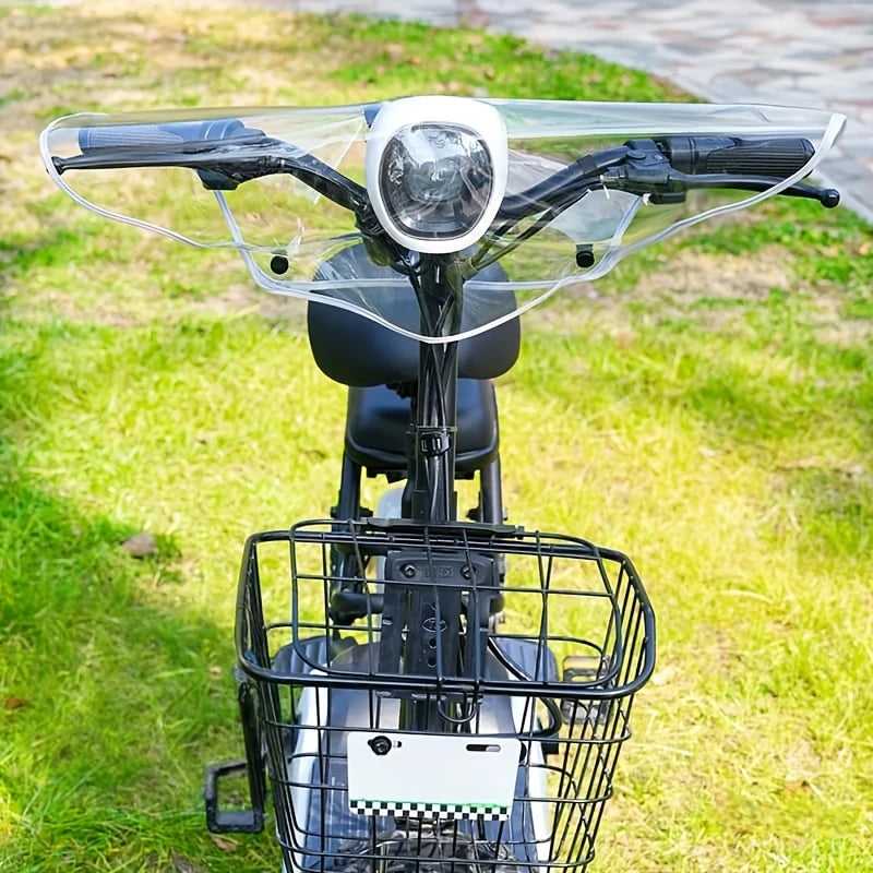 1pc Electric Vehicle Front Rain Cover, Center Console Dashboard Universal Handlebar Cover,  Outdoor Riding Gear Cover