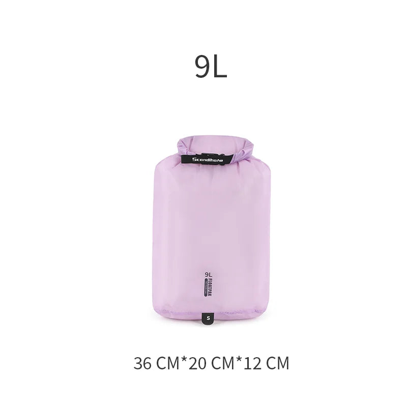 Waterproof Dry Bag Ultralight Clothing Storage Bag Lightweight Roll Top Travel Packing Organizer for Luggage Swimming Outdoor