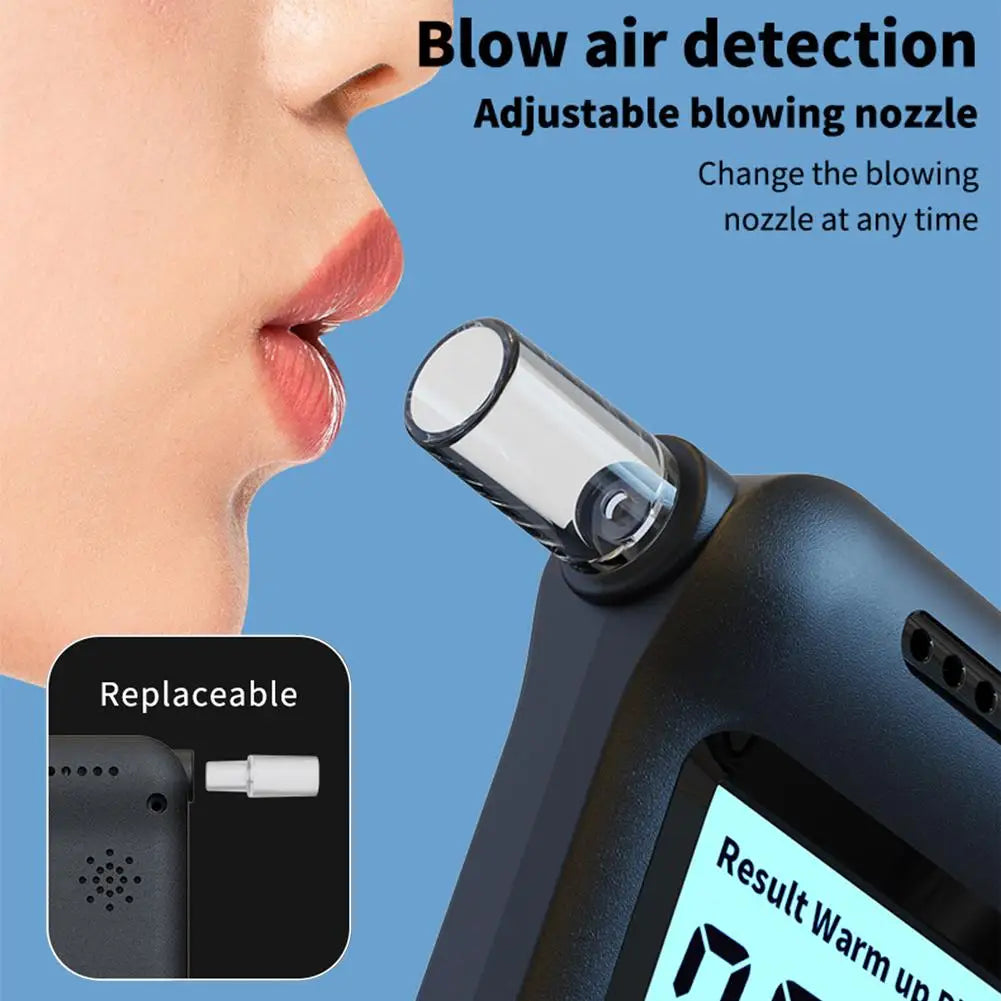 Alcohol Breathalyzer Tester with Digital LCD Display for Home Use Drunk Driving Analyzer Car Accessories