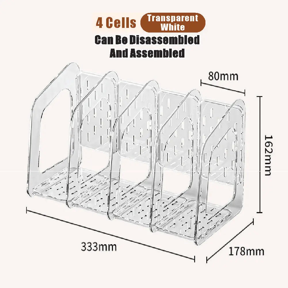 Acrylic A4 Storage Filing Box for Documents Plastic Paper File Organizer Vertical Magazine Rack Desk Folder Desktop Supplies