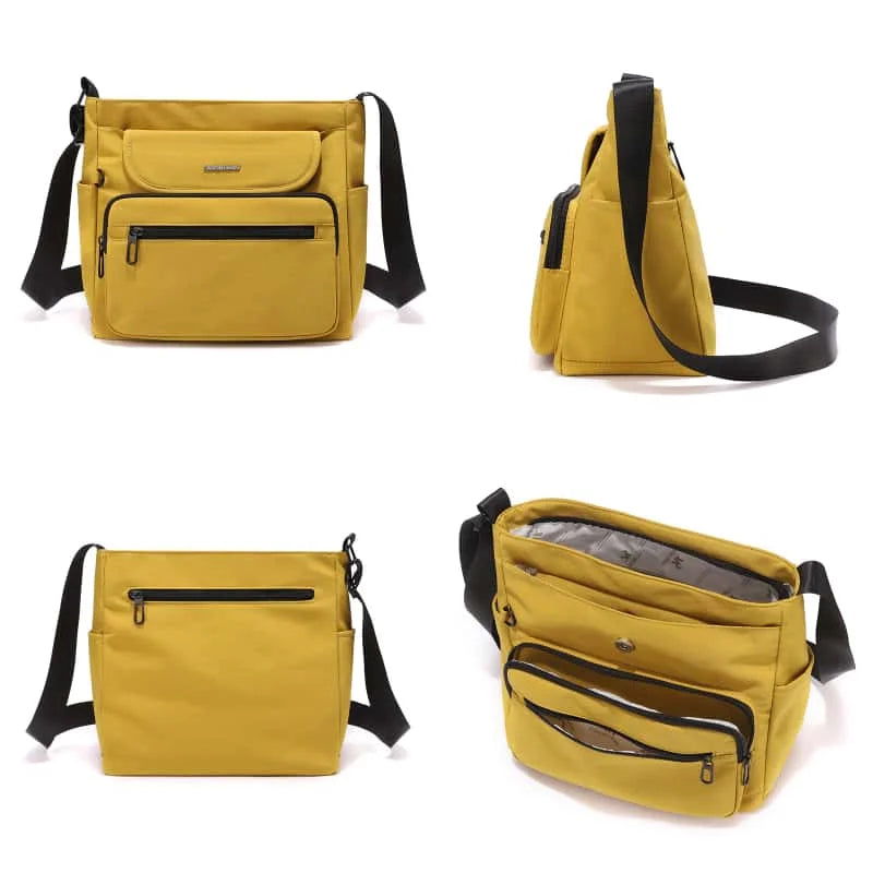 Women's Lightweight Nylon Handbag Crossbody Bag Large Capacity Multi-Compartment Casual Daily Tote Travel Tote Shoulder Purse