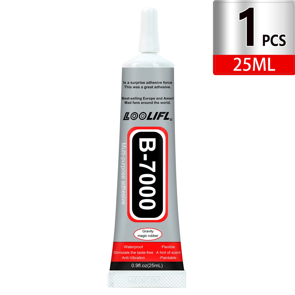 Loolifl B-7000 15/25/50/110Mltransparent Phone Screen Repair Glue Universal Glass Plastic DIY Adhesive with Precision Applicator