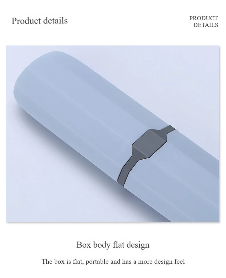 RAKKS Minimalist Popular Toothbrush Case Student Travel Plastic Toothbrush Cup Portable Toothbrush And Toothpaste Storage Case