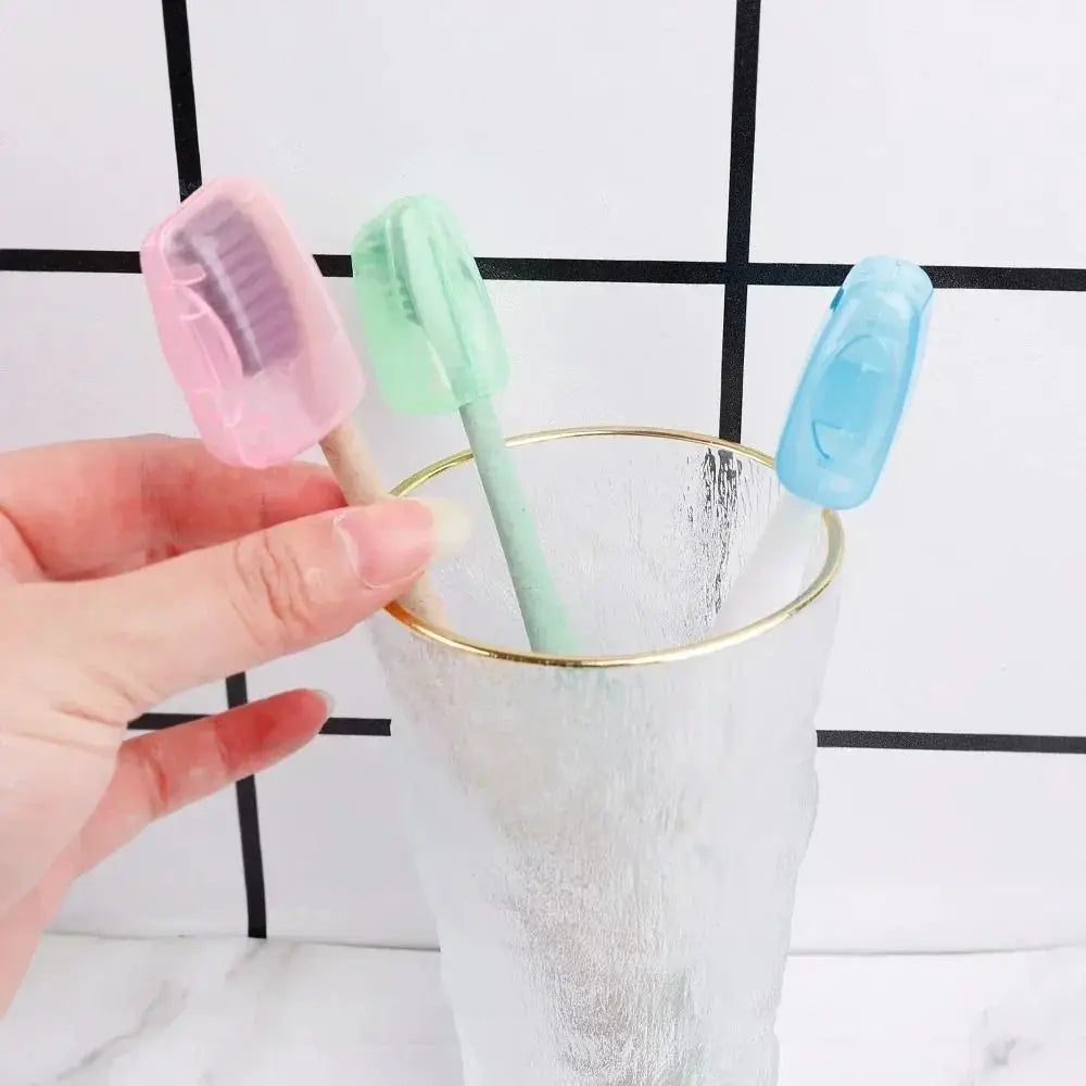 5/10pcs Plastic Toothbrush Head Cover Travel Hike Camping Brush Protect Toothbrush Case Cap Bathroom Supply Portable