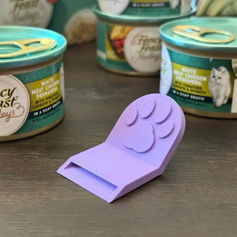 Durable Plastic Pet Can Opener - Non-Slip Kitchen Tool with Handle, Easy Clean for Dog Cat Food Cans (1Pc)