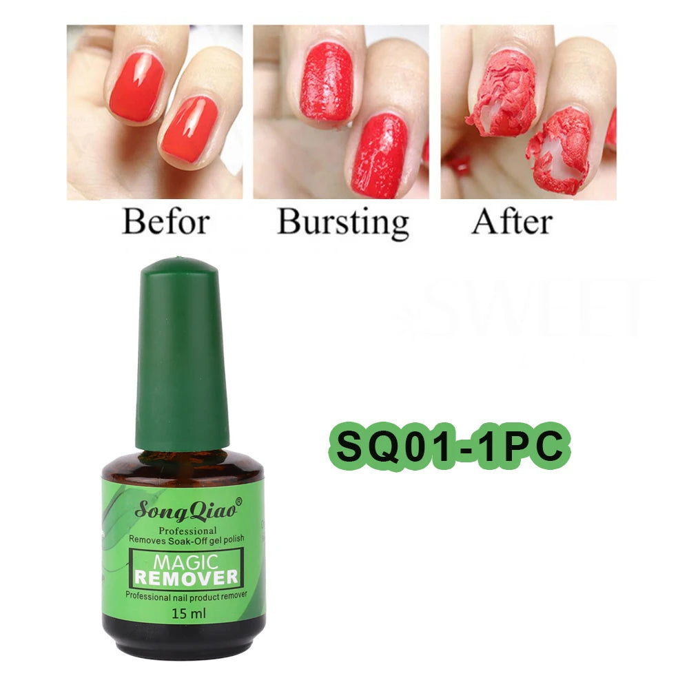 1/2/3pcs 15ml Nail Remover Burst Gel Polish Magic Fast UV LED Soak Off Function Gel Nail Art Removal Gel Varnish Manicure Tools