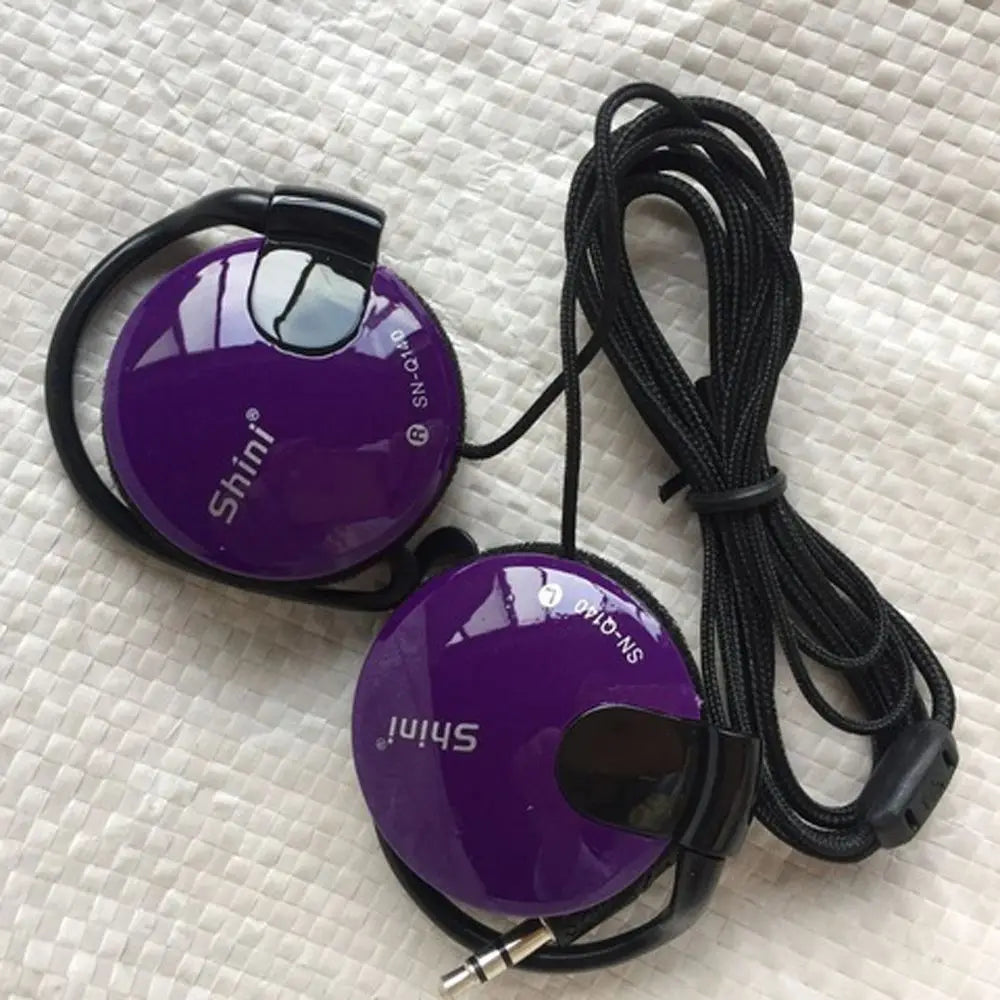 Bass Stereo Sport Wired Earpiece Ear Hook Headset Earphone Headphone