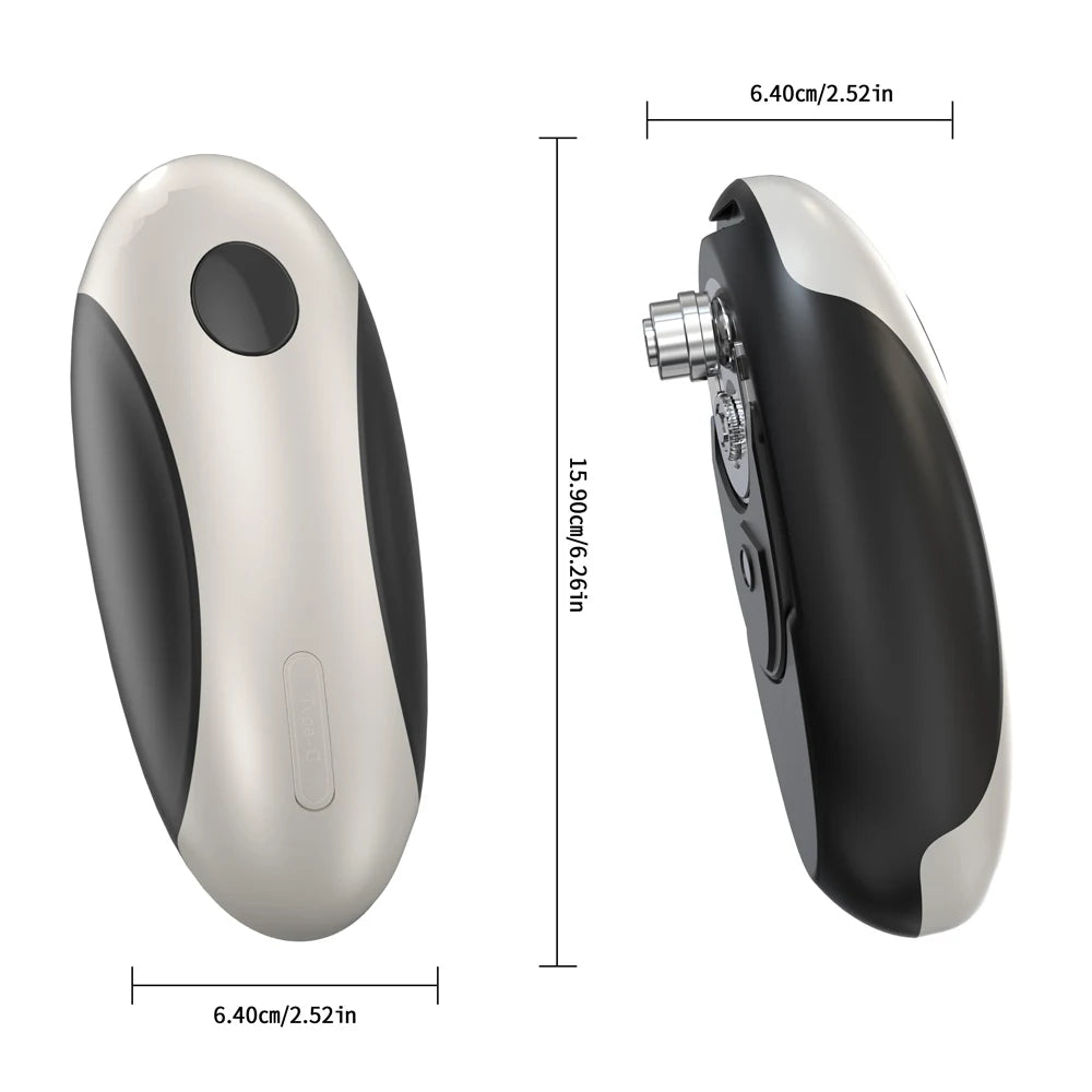 Compact Automatic Electric Can Opener One Touch Portable Kitchen Tool for Jar & Bottle Easy Storage Can Opener Rechargeable