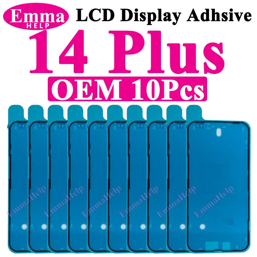 10pcs Waterproof Seal Sticker Back Cover Side For iPhone 16 Plus 15 Pro Max 14 16E Front LCD Display Adhesive Tape Seal
