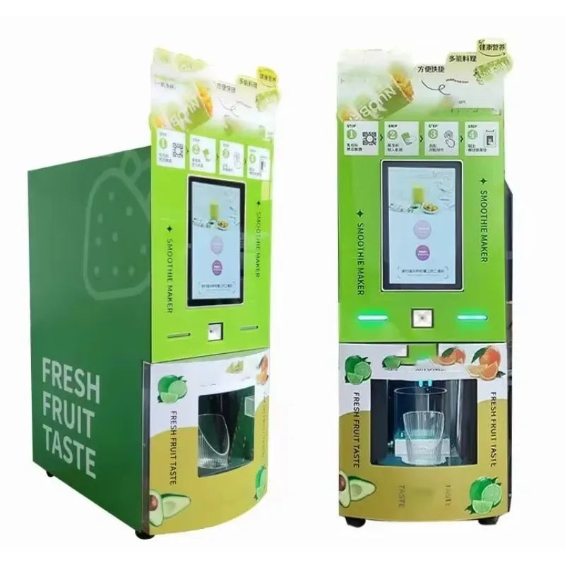 Customized New Commercial 24H Intelligent Desktop Fresh Fruit Smoothies Vending Machine