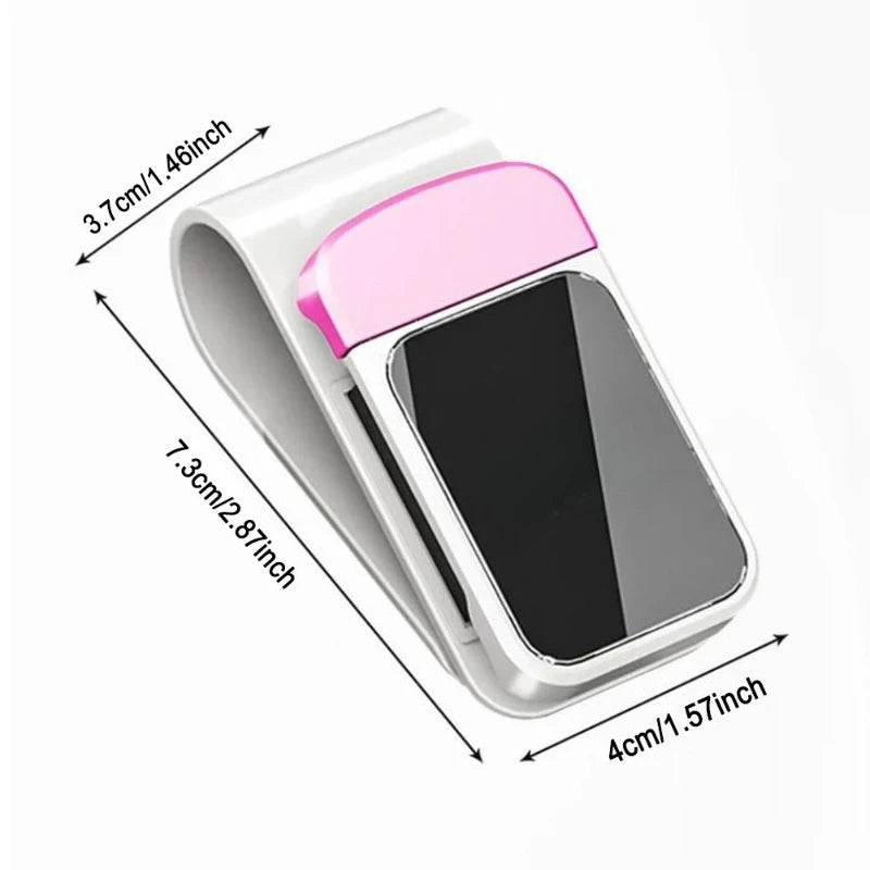 Car Sun Visor Sunglasses Clip Holder Stable Eyeglasses Hanger Card Ticket Organizer Interior Storage Clip Car Accessories