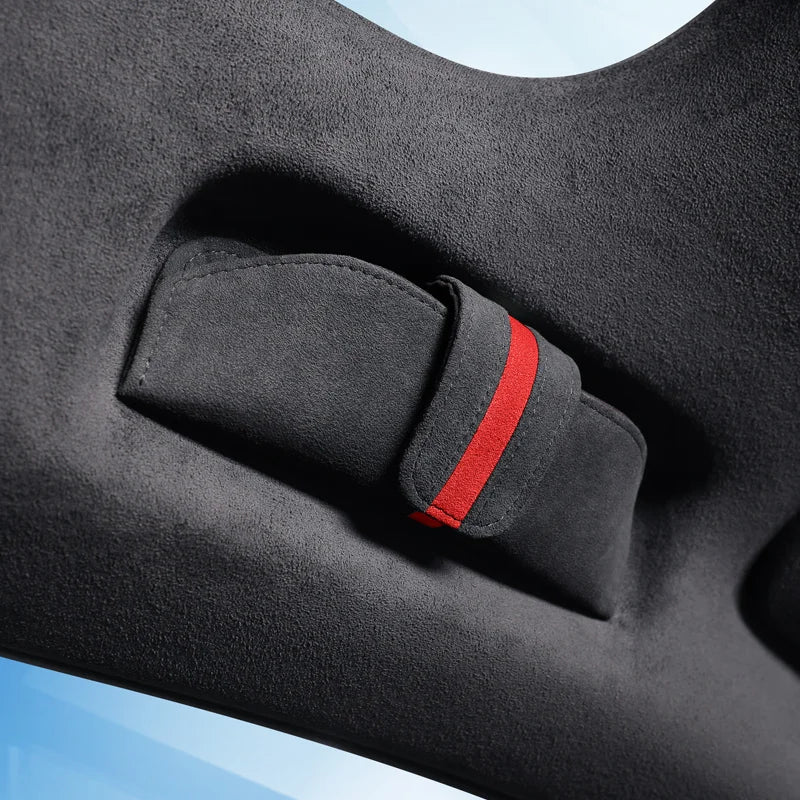 Alcantara Suede Magnetic attraction Car Glasses Case Storage Box Sunglasses Holder For ZEEKR 001