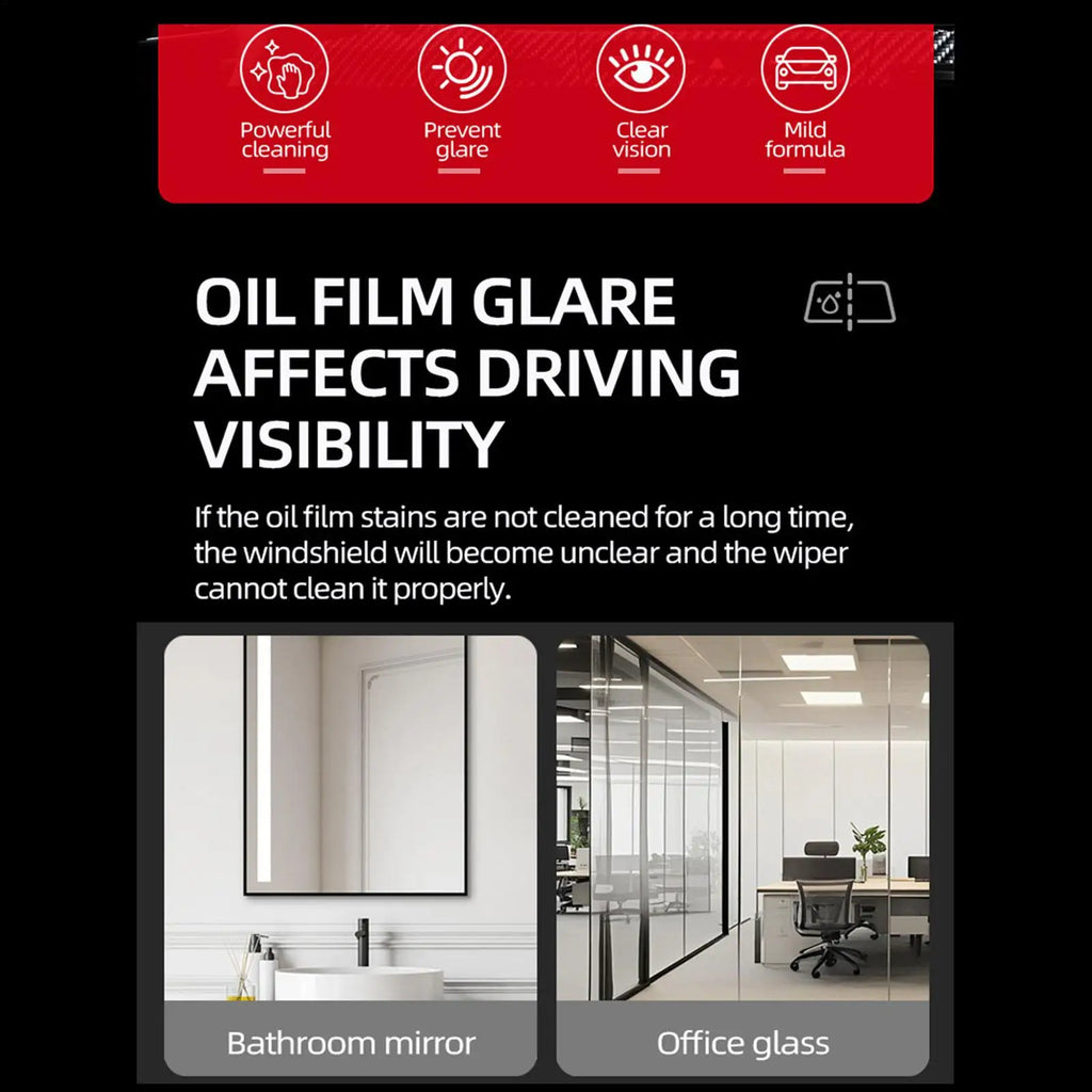 Oil Film Remover For Car Window 5 Pieces Auto Cleaning Supplies Car Glass Stain Removal Sponge For Detailers Drivers Road Trips