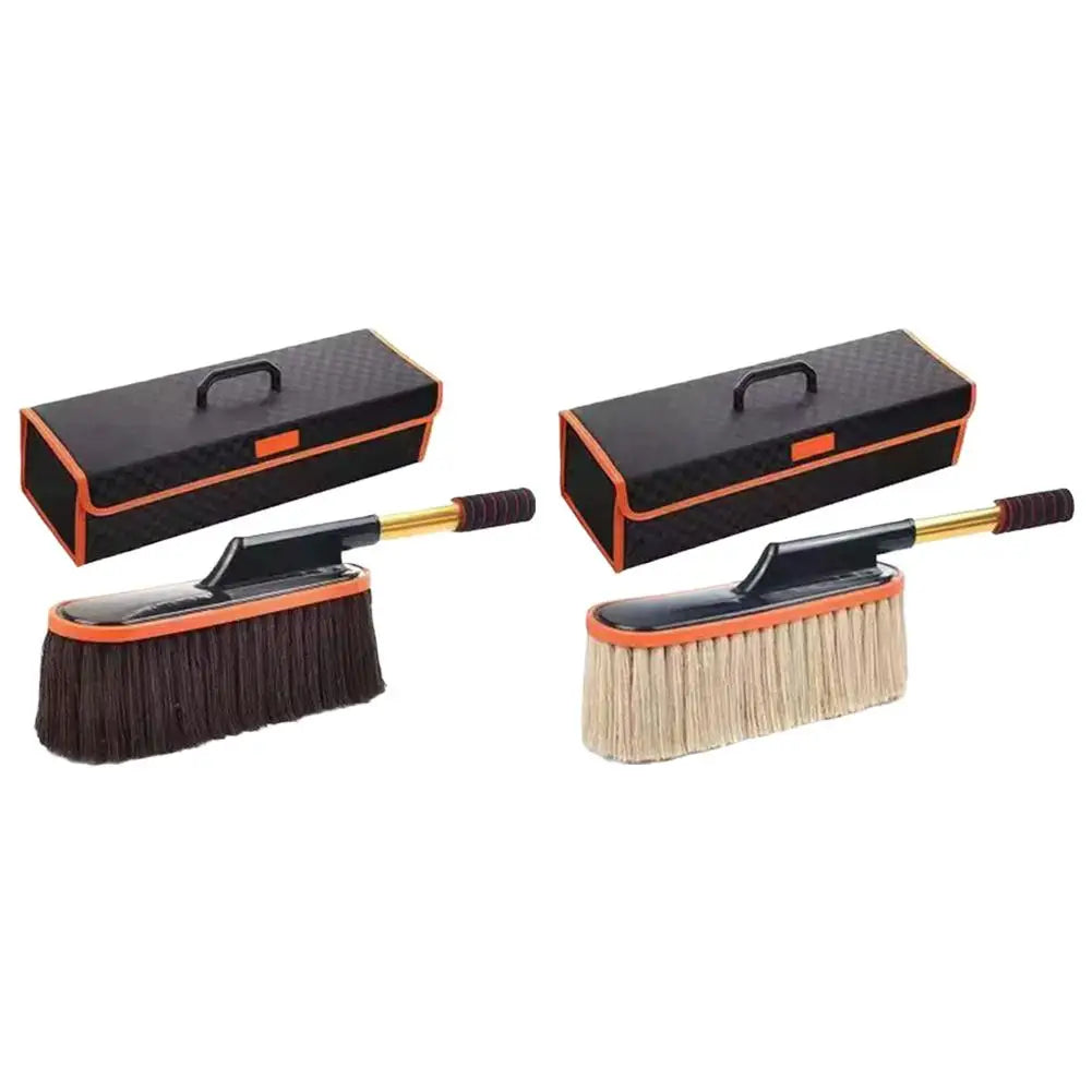 Car Duster Exterior with Extendable Handle Car Cleaning Tool Dust Remover Soft Non-Scratch Cleaning Brush For Car Home Dusting