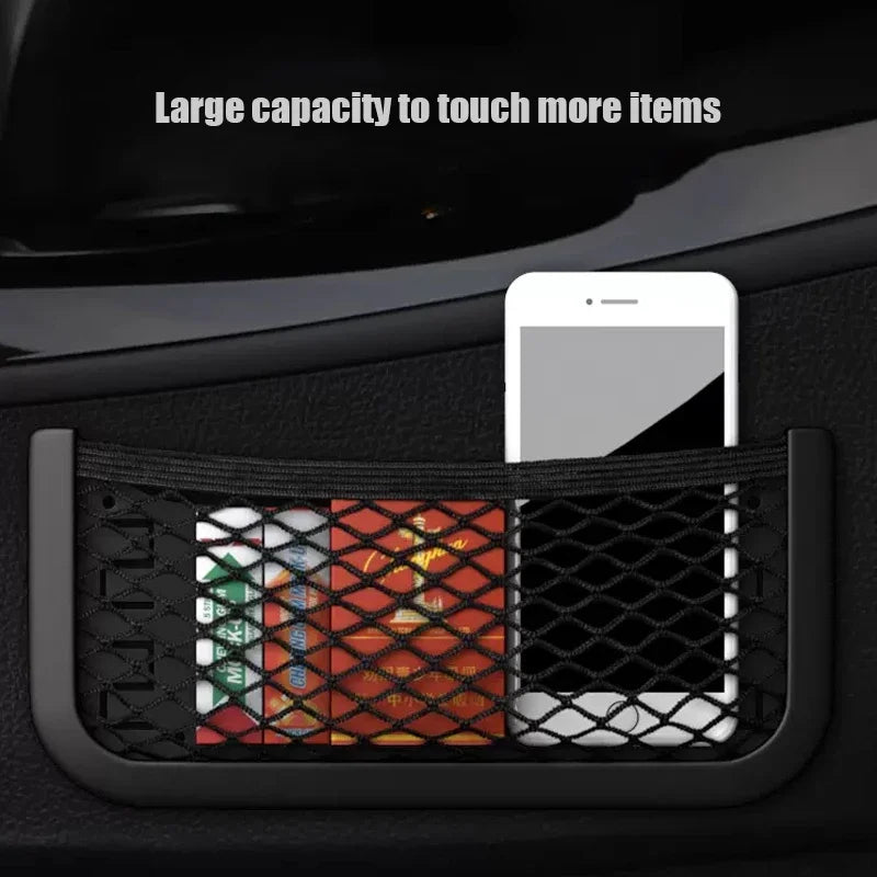 1pcs Car Trunk Rear Storage Cargo Luggage Nylon Elastic Net Holder For Car Van Pickup SUV MPV ORGANISER 252x120mm
