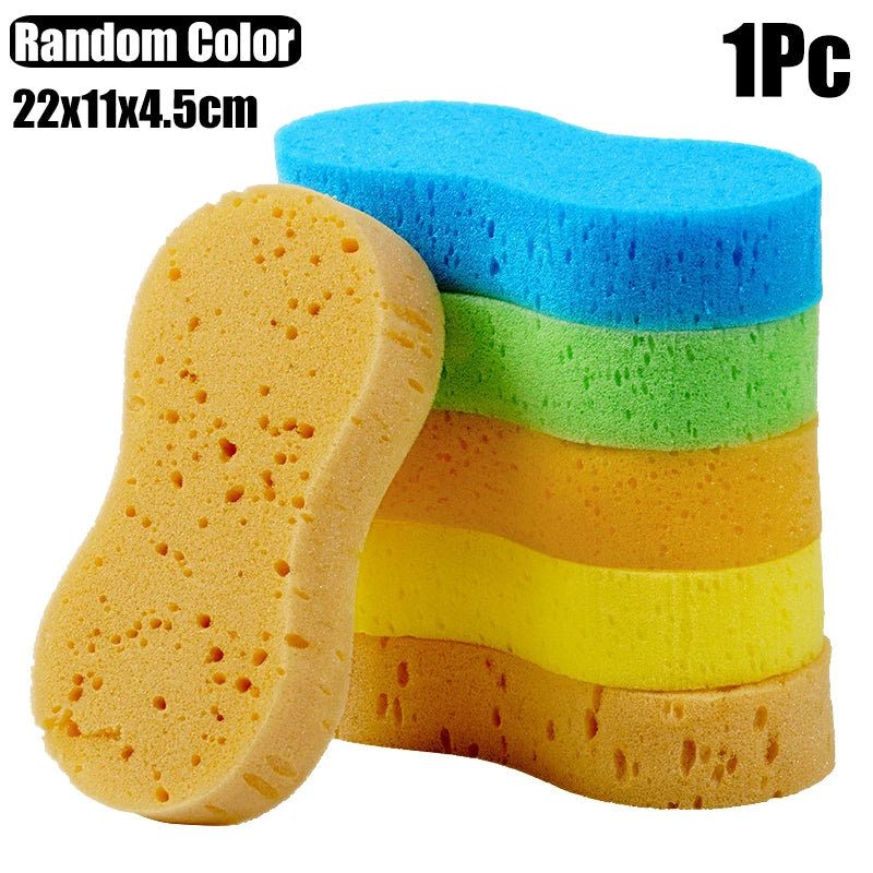 1/2/3Pcs High-density Car Washing Sponges Large Honeycomb 8-shaped Sponges Block  Car Cleaning Waxing Tools Cleaning Accessories
