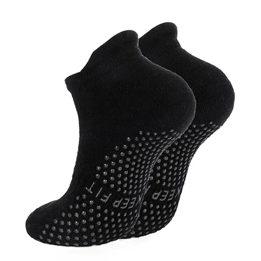 Pair of Double Anti-Slip Grip Pilates Socks for Yoga and Sports