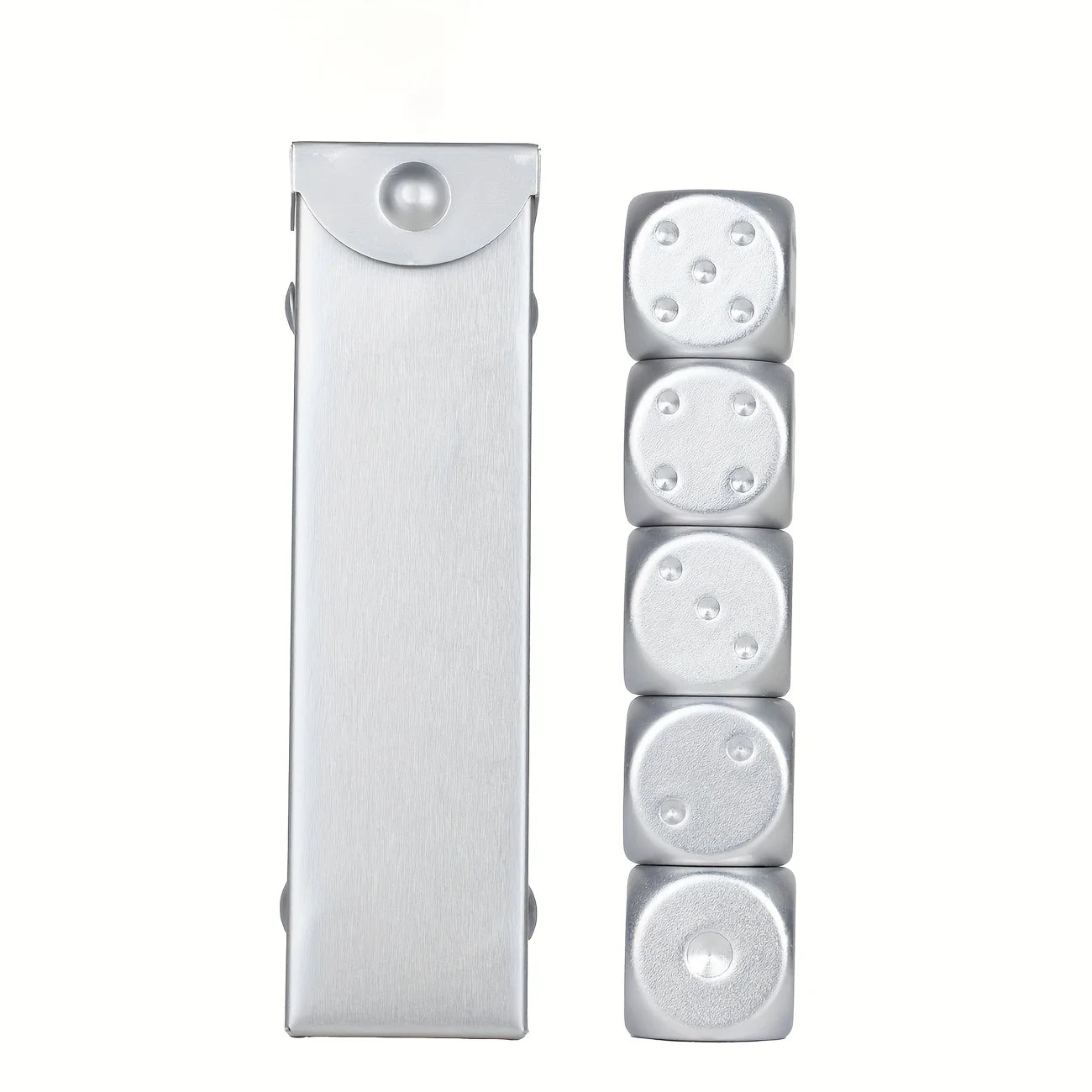 5Pcs/Lot Dice Aluminum Alloy Dices for Family Party Toy Accessories Tabletop Gaming Game Dice Drinking Dice Digital Dices