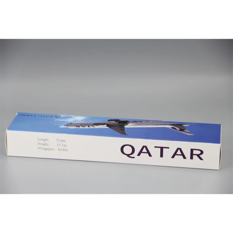 New 1:200 Scale A350-1000 Qatar Airways Airlines ABS Plastic Airplane Model Aircraft Plane Assembly Collection Display Fans