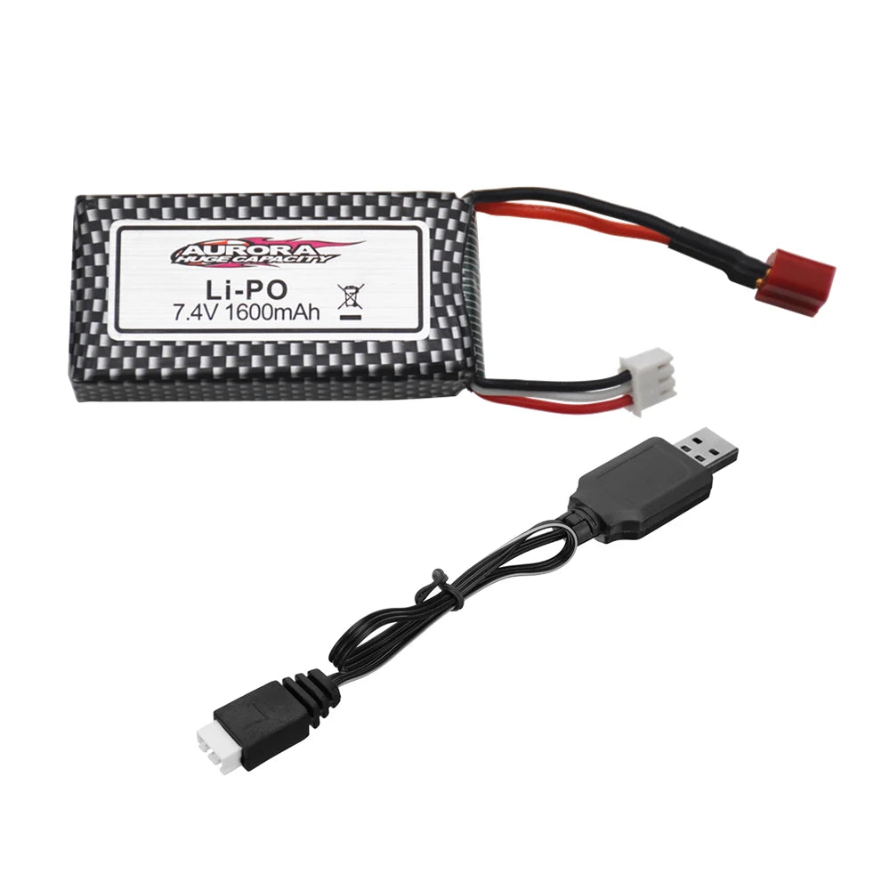 Upgrade Rechargeable Battery 2S For 9125 Remote Control Car Spare Parts 7.4v 1600mah Lipo Battery XLH 9125 battery 1600mAh
