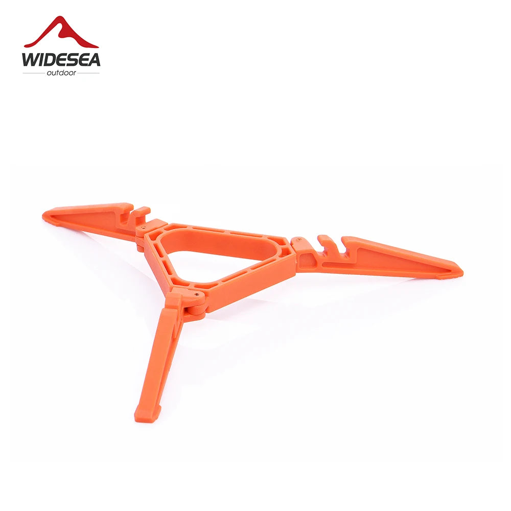 Widesea Foldable Gas Tank Bracket Outdoor Stove Accessories Base Camping Burner Flat Canister Tripods Holder Stable Tool Stand