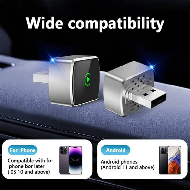 A80X-Wireless Carplay Android Auto 2 In 1 Box Wired Connection BT Wifi Dongle Stable Performance Mini Adapter Box