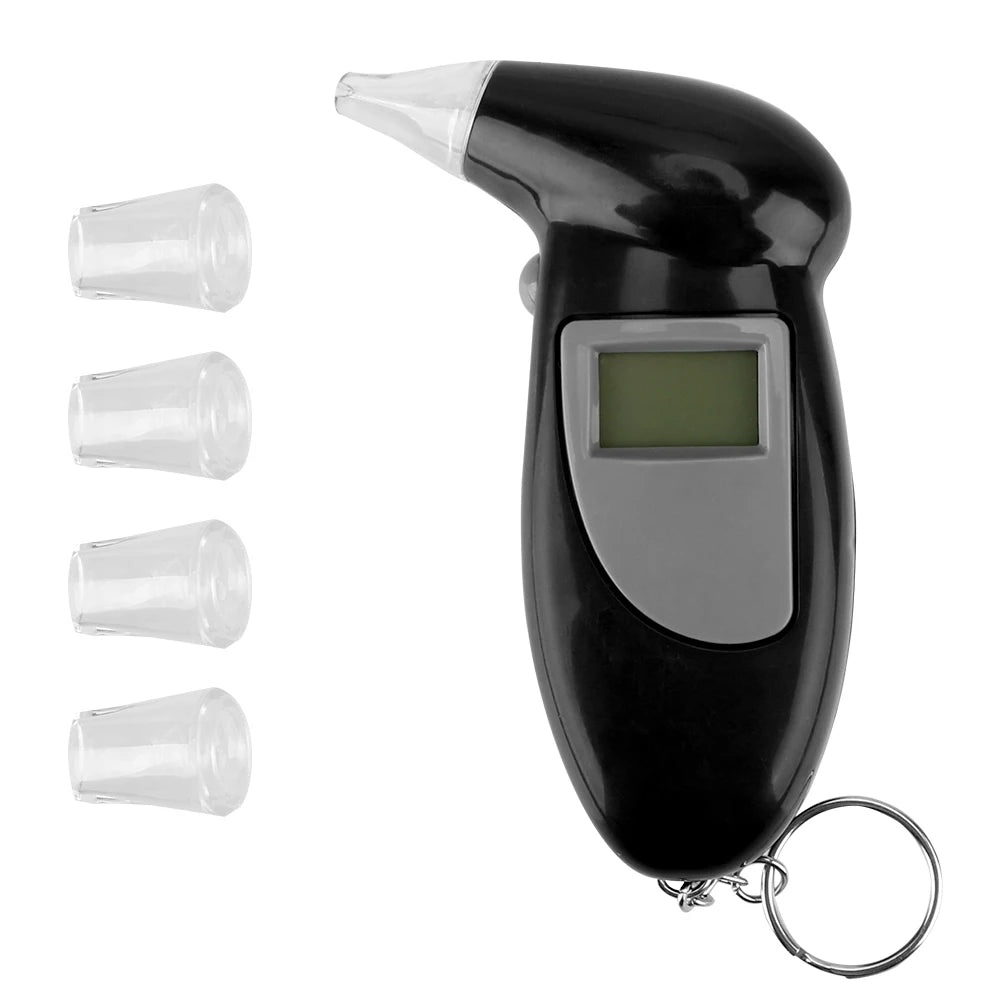 Portable Breath Alcohol Tester Handheld Breathalyzer Alcotest Alcohol Test Tools Backlight Digital Set Car Accessories Universal