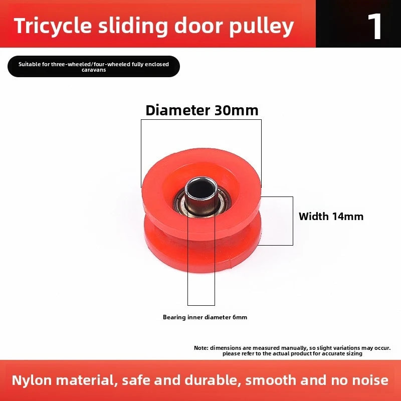 Suitable for the sliding wheels of motorcycles and three-wheelers, as well as the bearing of the track wheels.