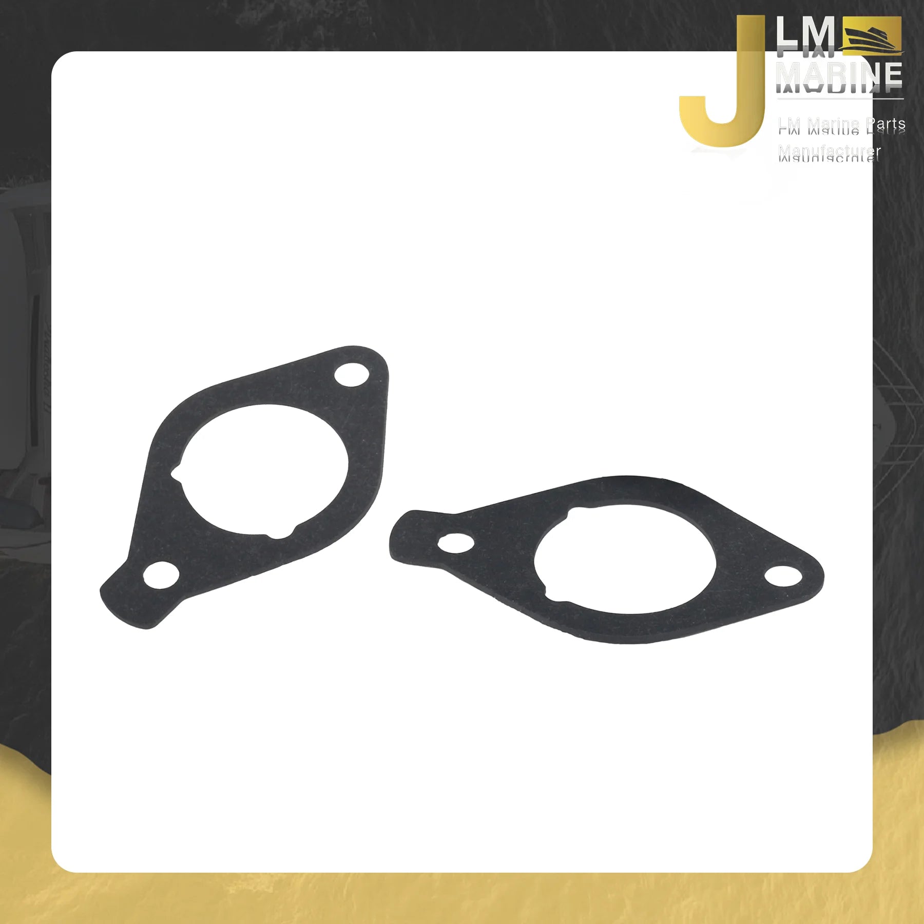 JLM Marine Outboard Carbs Carburetor Gasket for Yamaha 20HP F20 F15C F20C 4 Stroke 6AH-13646-00 Boat Motor