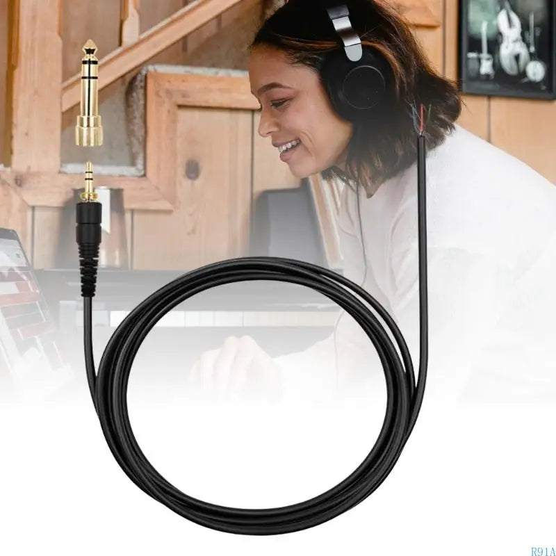 R91A Replacement Sound Cable 6.5mm for DT770 DT880 DT990 MDR-7506 Headphones Cord
