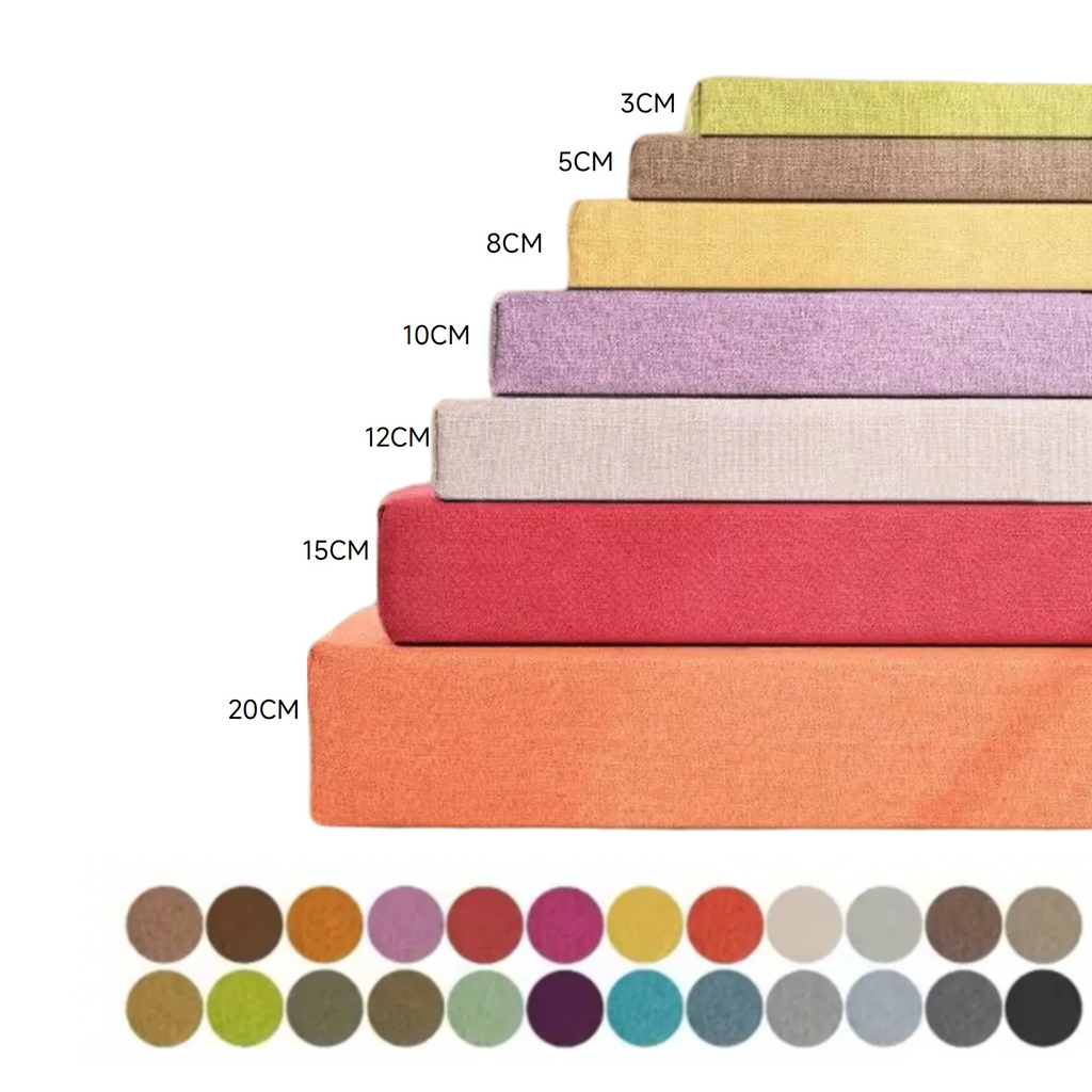 Custom Bench Cushion Seat Pad Long Mattress Sofa Chair Seat Pad Decorative Garden Shoe Box Bay Window Pads ,Swings Pillow