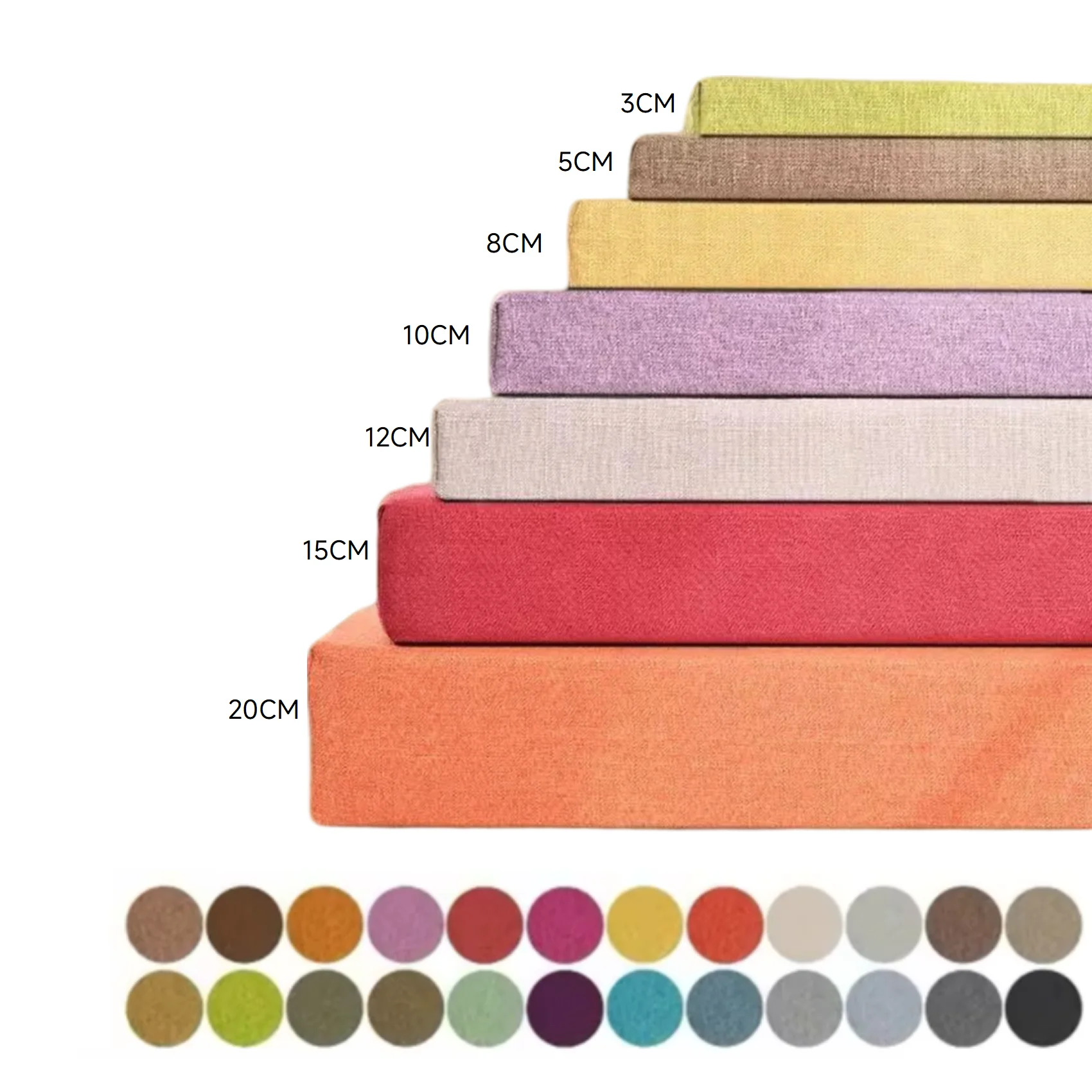 Custom Bench Cushion Seat Pad Long Mattress Sofa Chair Seat Pad Decorative Garden Shoe Box Bay Window Pads ,Swings Pillow