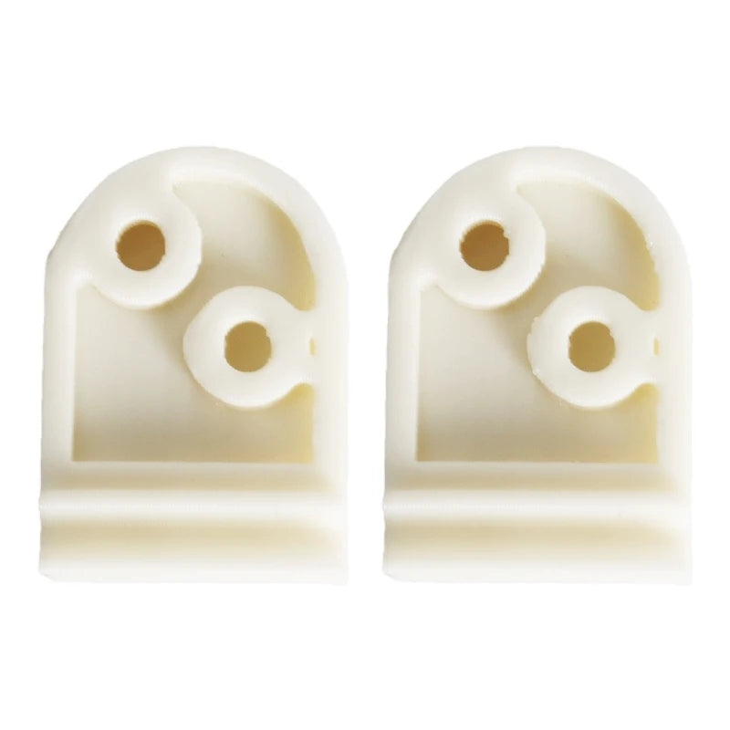 2pcs RV Wardrobe Sliding Doors Gliders White Plastic Durable For Motorhome Caravan Camper Van RV Accessories