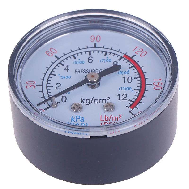1pcs Bar Air Pressure Gauge 13mm 1/4 Bsp Thread Double Scale For Air Compressor Tools Accessories