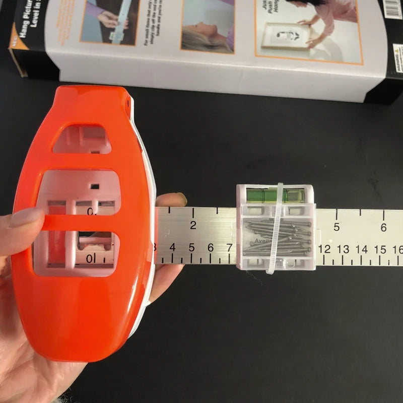 Picture Hanging Level Ruler Tool Frame Positioning Balance Ruler Versatile Wall Decor For Hole Marking & Measuring Angle Ruler