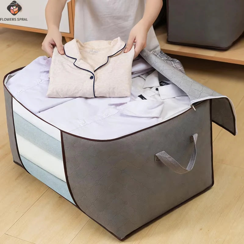 Foldable Non-Woven Storage Bag, Large Capacity Dust-Proof Storage Bag With Visible Window, Suitable For Wardrobes And Bedrooms
