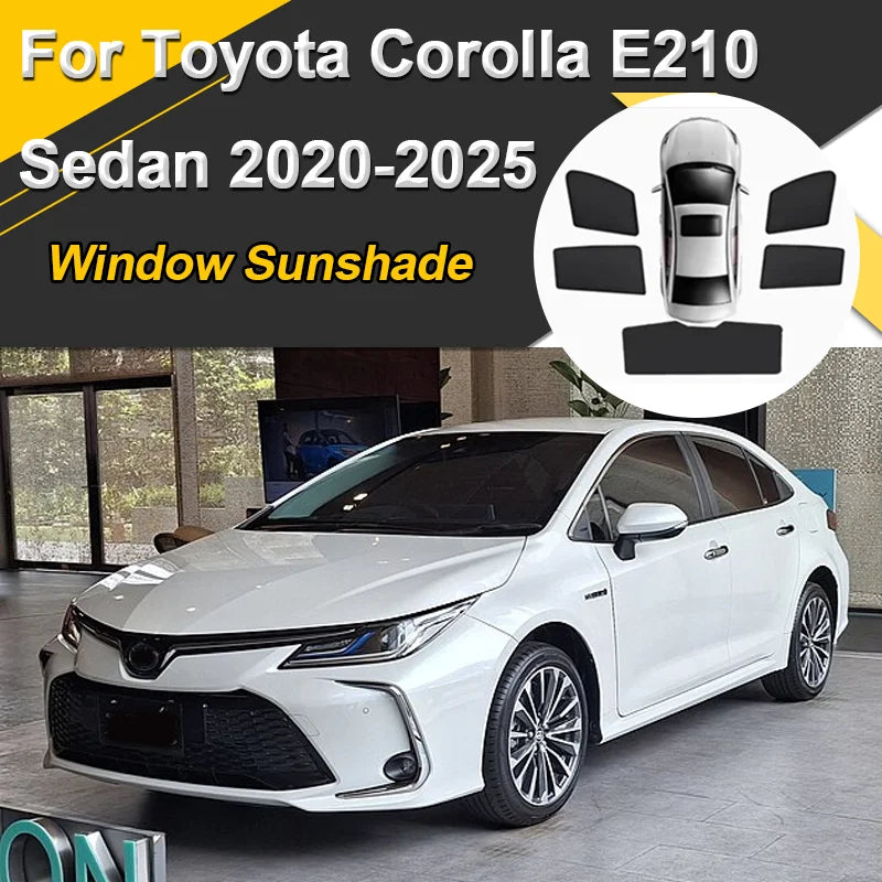 Car Sun Shades For Toyota Corolla E210 2020 2021 2022-2025 Sedan Sunshades Magnetic Heat Insulation Window Visor Accessories