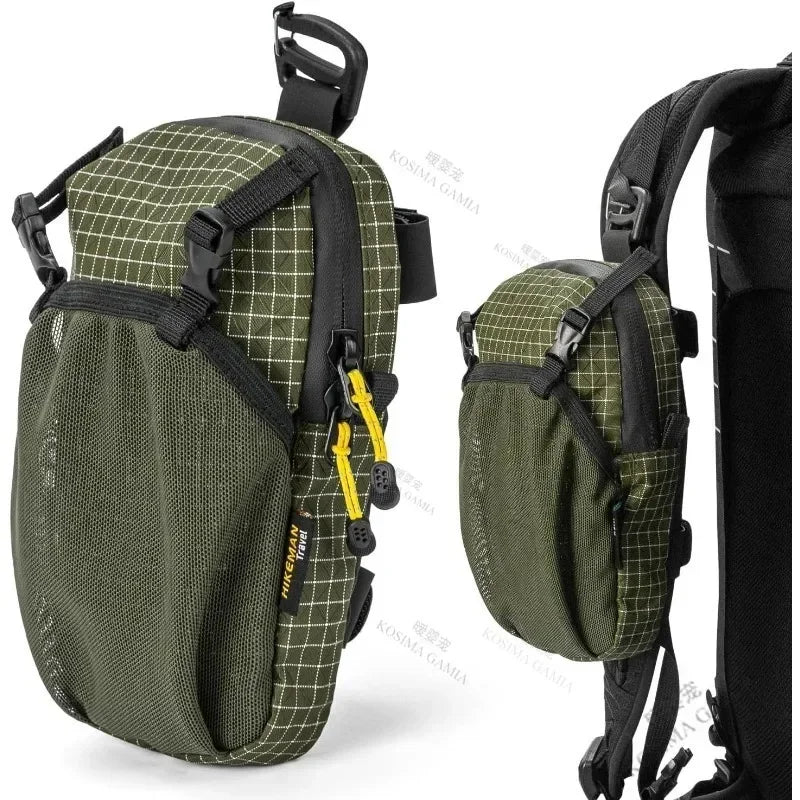 Shoulder Strap Phone Pouch Waterproof Lightweight Attachment Bag For Backpack Hiking Camping Sports
