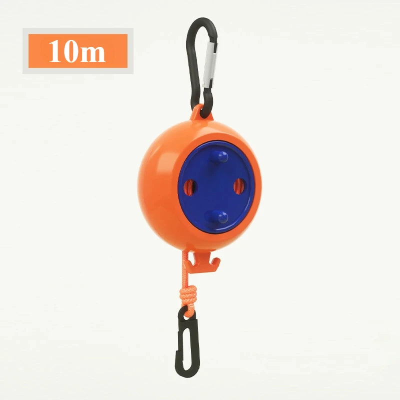 10m Clothesline Laundry Drying Rope Outdoor Clothes Line Windproof Anti-slip Retractable Cord for Hotel Camping accessories