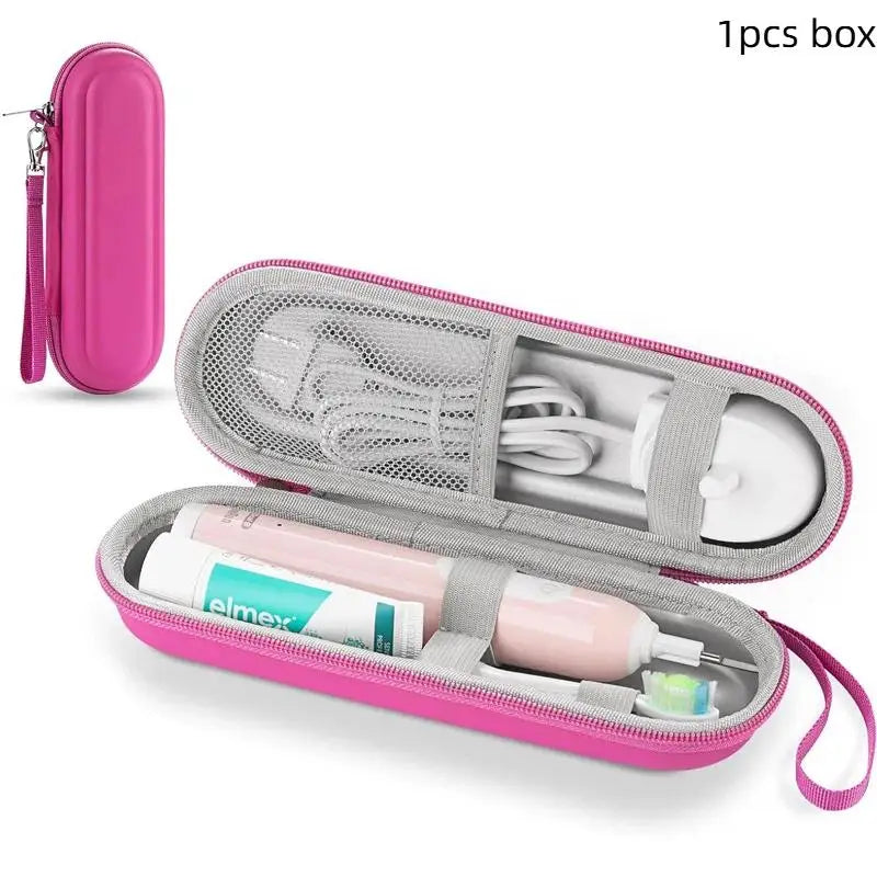 Electric Toothbrush Case Waterproof Travel Storage Bag EVA With Mesh Pocket Cover Protection