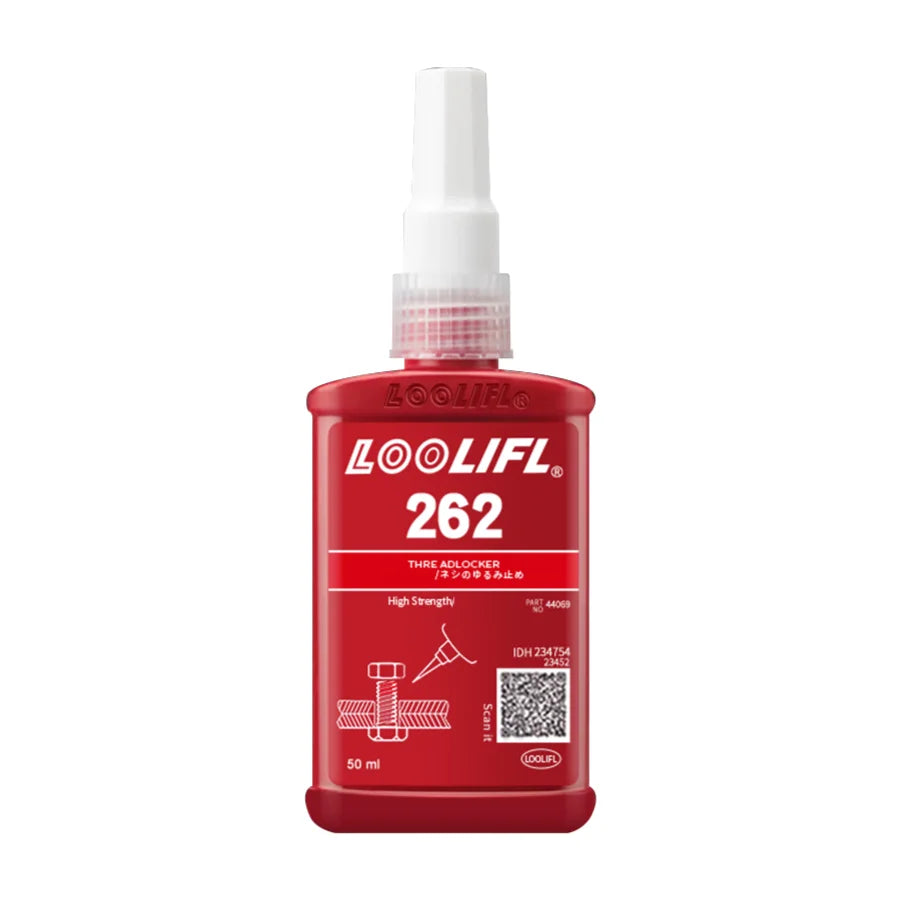 50ml 262 Screw Lock Threadlocker Quickly Cured Thread Locking Agent Anaerobic Adhesive Corrosion-Resistant Anti-Loosening Glue