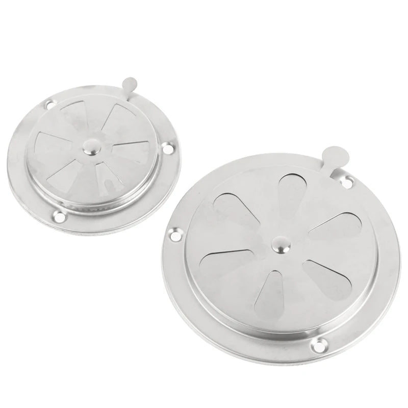 95/125mm Adjustable Air Vent Grille Round Ducting Ventilation Grilles Cover BBQ Grill Smoker Exhaust Vent Stove