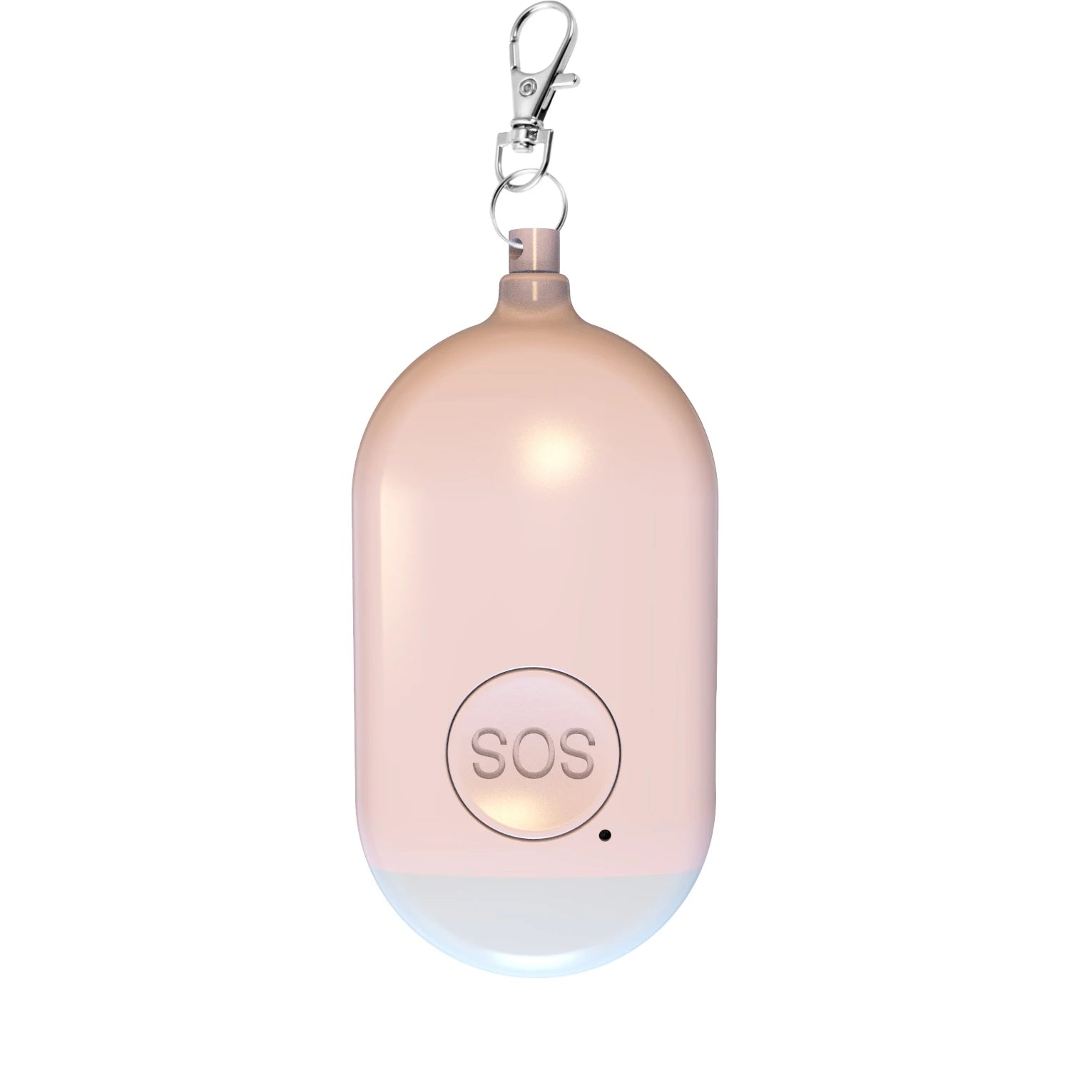 Rechargeable Self Defense Keychain Alarm 130dB Loud Emergency Personal Siren with Flashing Strobe Light SOS Safety Alert Device