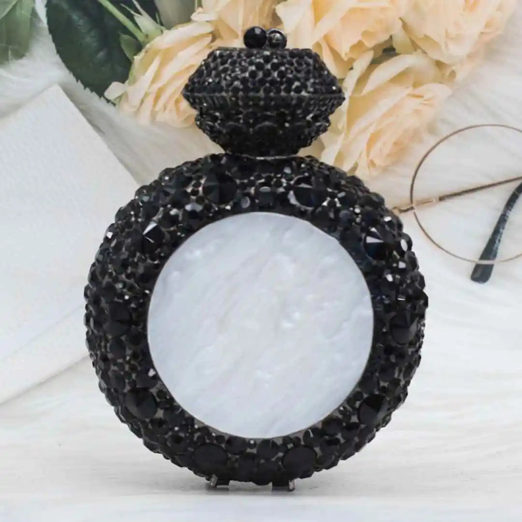 New Design Big Diamond Ring Bag Women Clutch Purse Bridal Wedding Rhinestone Evening bags lady handbags Silver and gold
