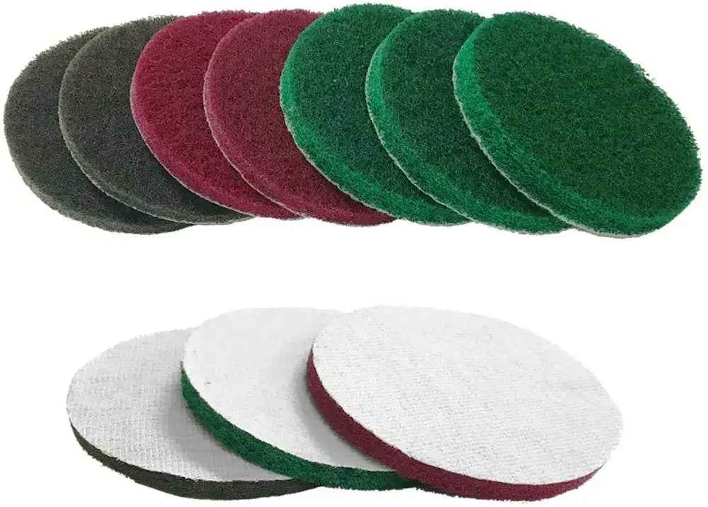 4/5 Inch Power Scouring Pads 26 Pcs Cleaning Brush Drill Kit for Kitchen Bathroom Auto Group Shower Tub Sanding Car Headlight