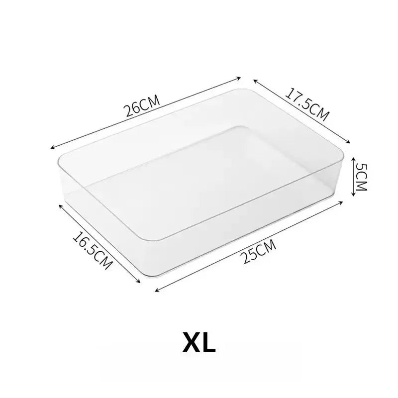 4/7pcs Drawer Compartment Storage Boxes Desk Cabinet Built-in Rectangular Box Stationery Pen Cosmetics Sundries Organizing Boxes