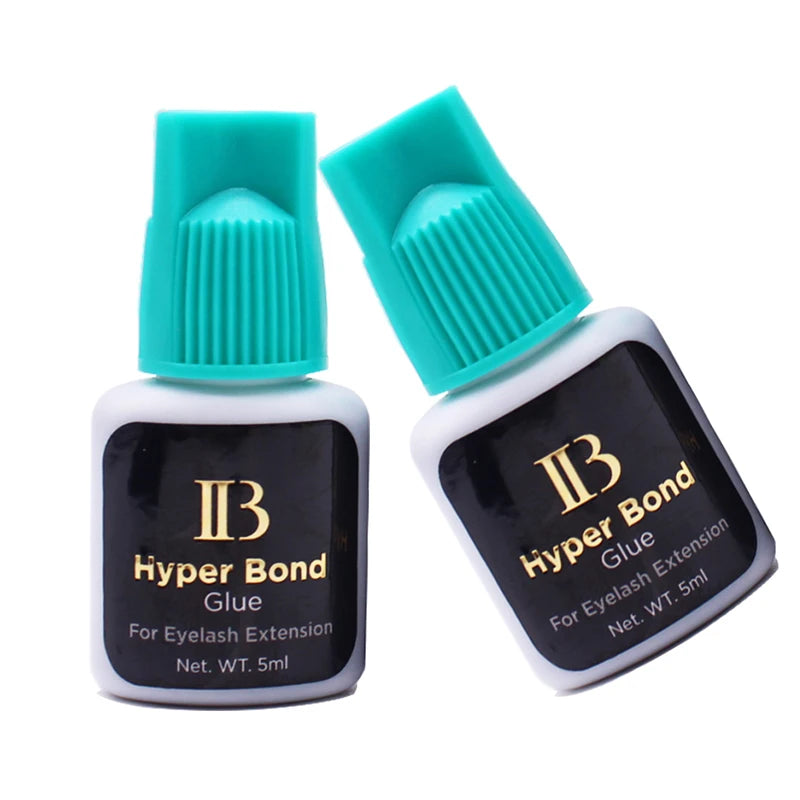 10 Bottles  IBeauty Hyper Bond Glue for Eyelash Extensions Professional 5ml Korea Cyan Cap False Lash Adhesive Makeup Tools
