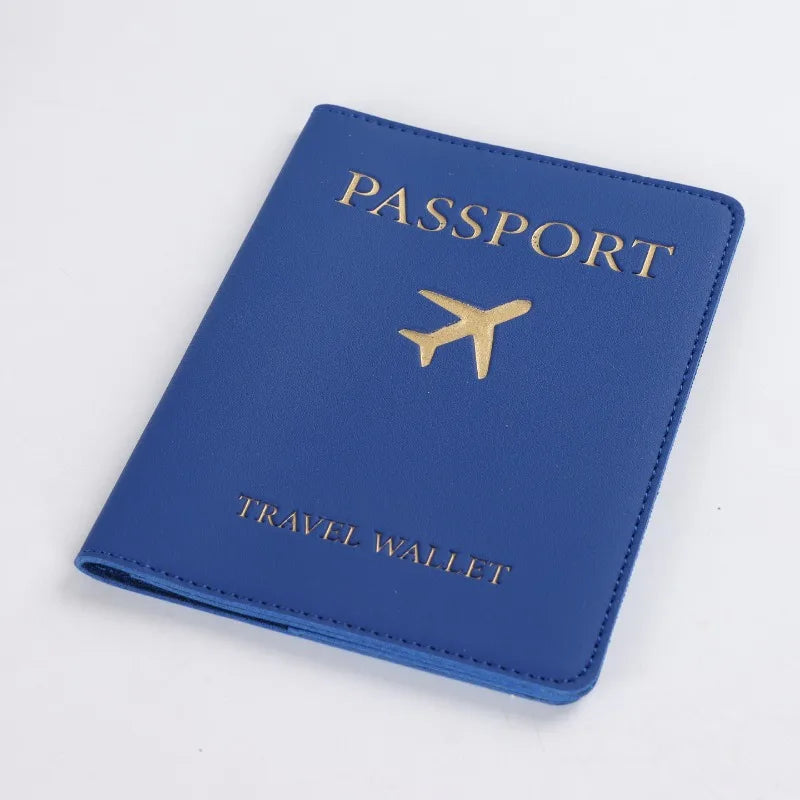 Fashion Leather Passport Holder Travel Wallet for Women Men Simple Wedding Gift Card Cover Hot Sale